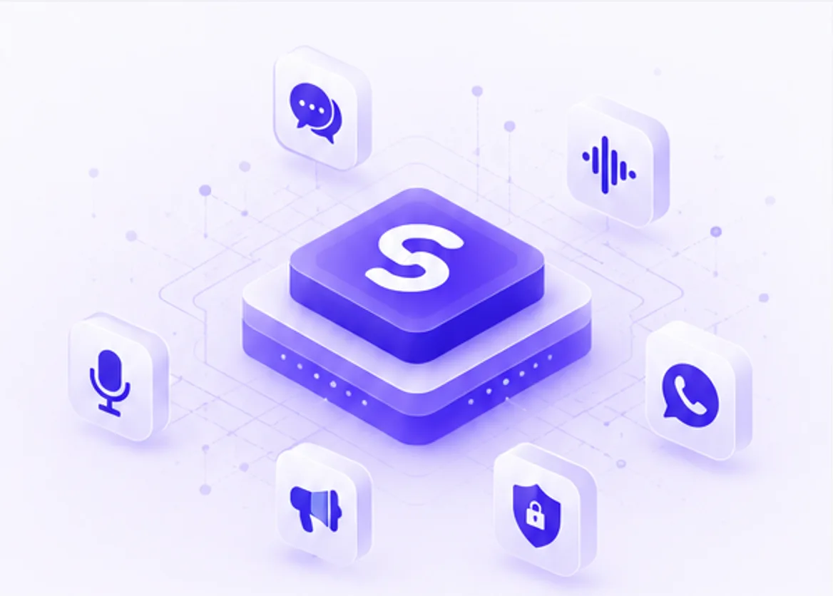 swapVe AI platform — connected services around a central hub